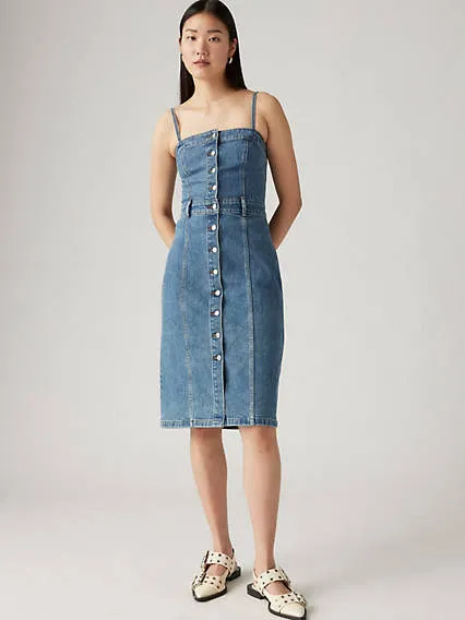 Levi's Denim Bustier Dress Women's