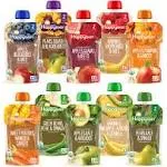 Organics Stage 2 Baby Food Pouches-Vegan Healthy Snack-Fruit &amp; Veggie Puree-10pk