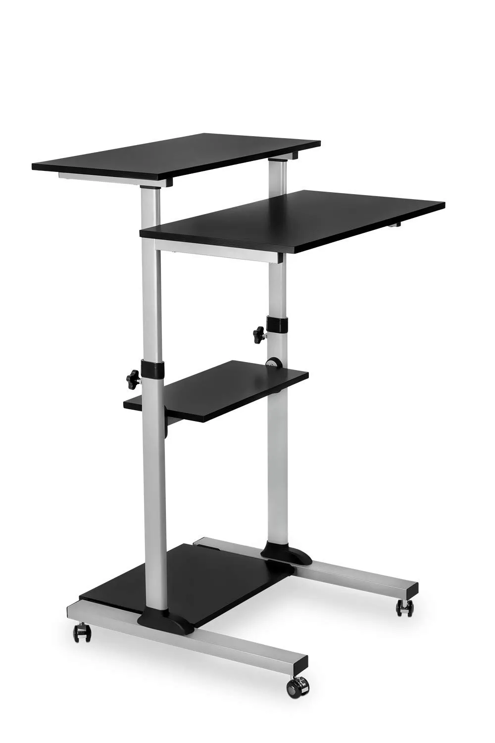 Mount-It! Height Adjustable Rolling Stand up Desk