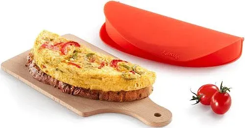 Microwave Omelet Cooker Red Silicone