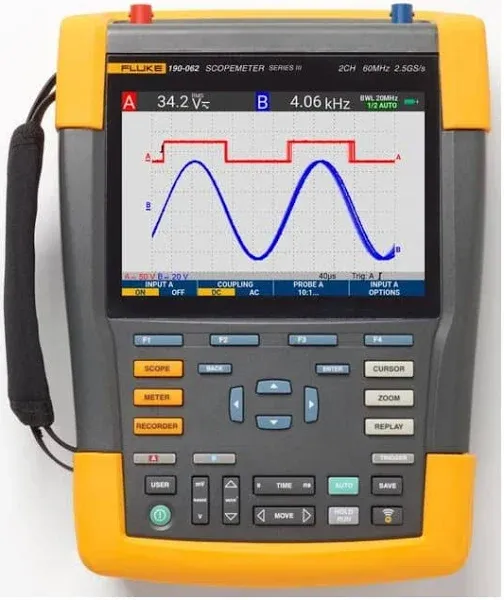 Fluke Color ScopeMeter 60MHz 2-Channel Oscilloscope