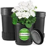 12 Set 6‘’ 1 Gallon for Plants Flexible Nursery Pot | adamsbargainshop