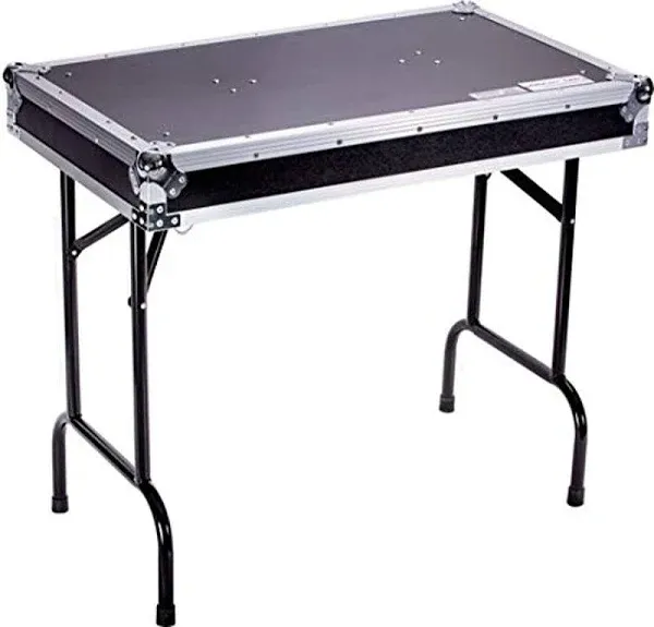 DEEJAY LED TBHTABLE Fly Drive Case Universal Fold Out DJ Table 36-Width x 21-Depth x 30-Inches Height