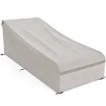 Outdoor Chaise Lounge Covers Waterproof for 74-76 Inch Patio Lounge Chairs, Stur