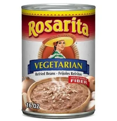 Rosarita Vegetarian Refried Beans - 16 oz can