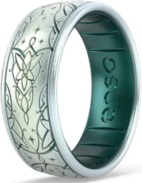 Enso Rings Lord of The Rings Collection - Comfortable DualTone Silicone Rings - Flexible Design