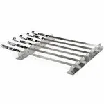 Steven Raichlen Stainless Steel Kabob Rack Set w/ 6 Steel Skewers NEW SR8816