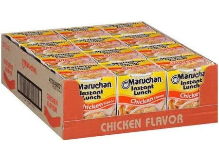 Instant Lunch Chicken , Ramen Noodle Soup, Microwaveable Meal, 2.25 Oz, 12 Count