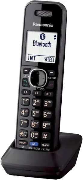 Panasonic DECT 6.0 Plus Cordless Phone Handset Accessory Compatible with 2-Line Cordless Phones KX-TG95xx Series Business telephones, Headset Jack - KX-TGA950B (Black)