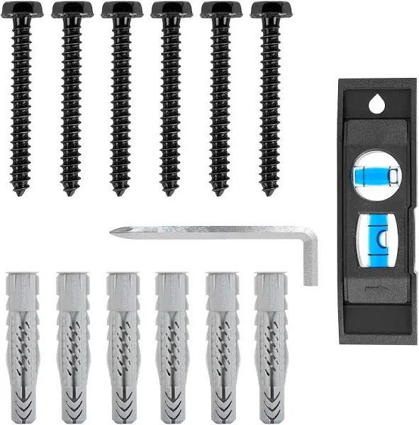 Mounting Dream Lag Bolt Kit for TV Wall Mount Comes with M8 Lag Bolt for Wood Stud, Fischer Anchors for Concrete Wall, Includes Allen Key and Bubble Level for Easy Installation MD5753