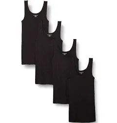 Amazon Essentials Women's Slim-Fit Tank, Pack of 4