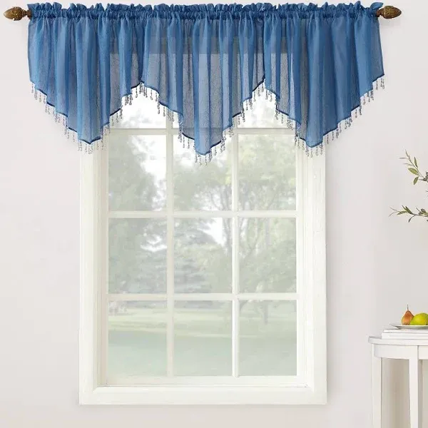 No. 918 Erica Crushed Sheer Voile Ascot Valance