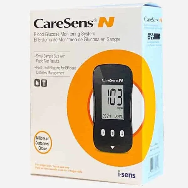 Caresens N Blood Glucose Monitoring Meter (Auto Coding) - 1 Diabetes Blood Gluco