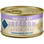 Blue Buffalo Blue Freedom Food for Cats, Grain-Free, Chicken Recipe, Indoor - 5.5 oz