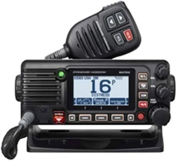 STANDARD HORIZON VHF w/Hailer, GPS, AIS Rcvr, N2K, Black (GX2400B)