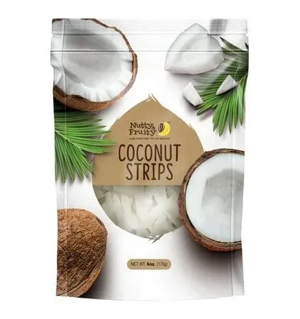 Nutty &amp; Fruity Coconut Strips 6oz