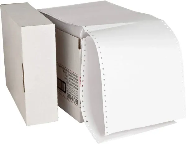 Sparco Computer Paper Plain 20 lb. 9-1/2&#034;x11&#034; 2550 Sht/CT WE 61391