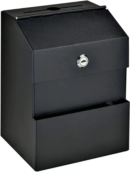 New Comment Boss 8100 Locking Steel Suggestion Box - Key Drop Box - Collection