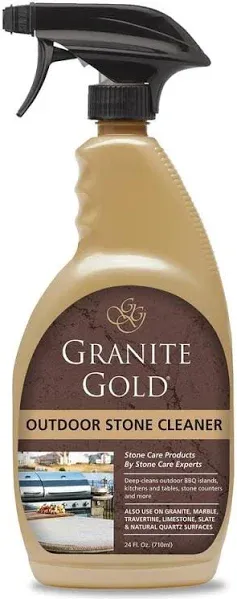 Granite Gold Outdoor Stone Cleaner for Granite, Marble 24 oz, Travertine Natural