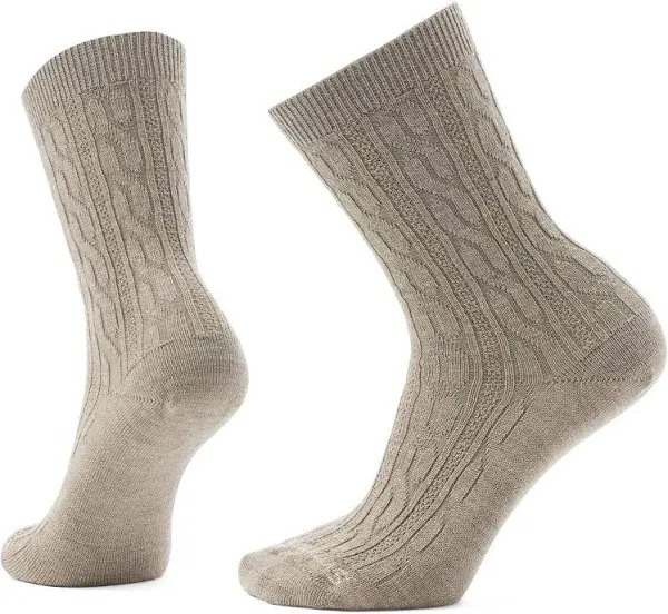 SmartWool Everyday Cable Unisex Crew Socks Women&#039;s Medium NWT Military Olive