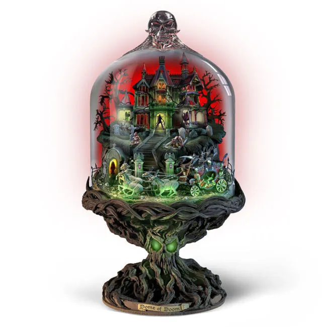 Dome of Doom Bradford Exchange light up Zombie world! Halloween