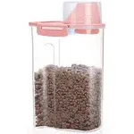 Pet Food Storage Container with Graduated Cup and Seal Buckles Food Dispenser fo