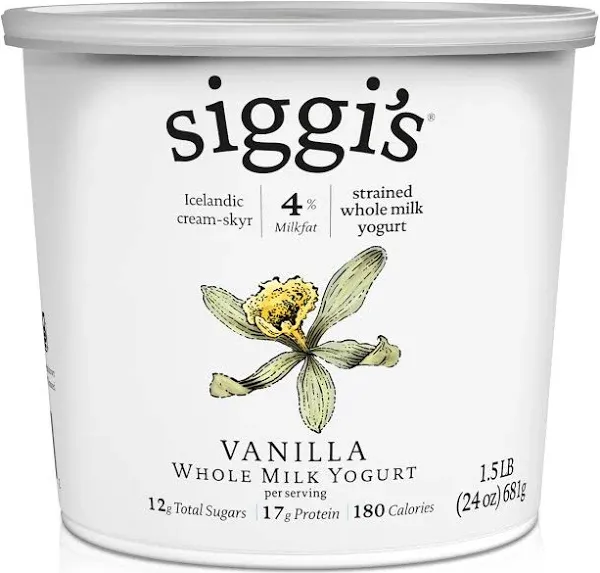 SIGGIS Non- Fat Vanilla Yogurt