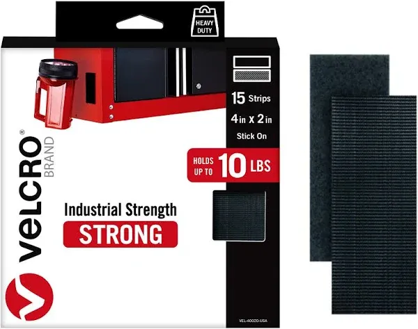 Heavy Duty Strips with Adhesive 15 Sets Strength