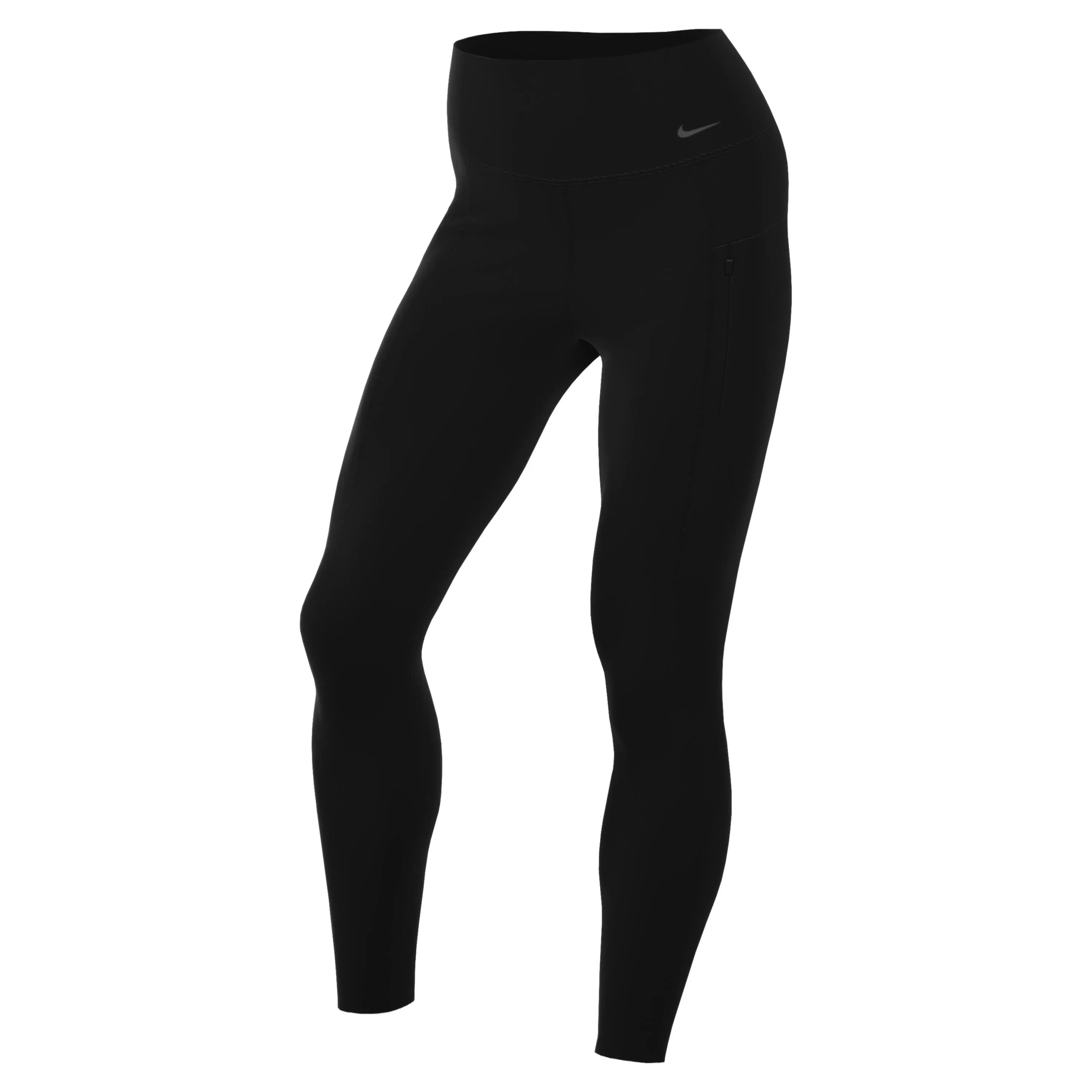 Nike Go Women's Firm-Support mid-rise 7/8 Leggings with Pockets - Black - Nylon/Elastane