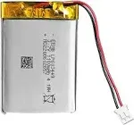 Lithium Polymer Battery 3.7V 1100mAh 603449 Lipo Rechargeable Battery with Wi...