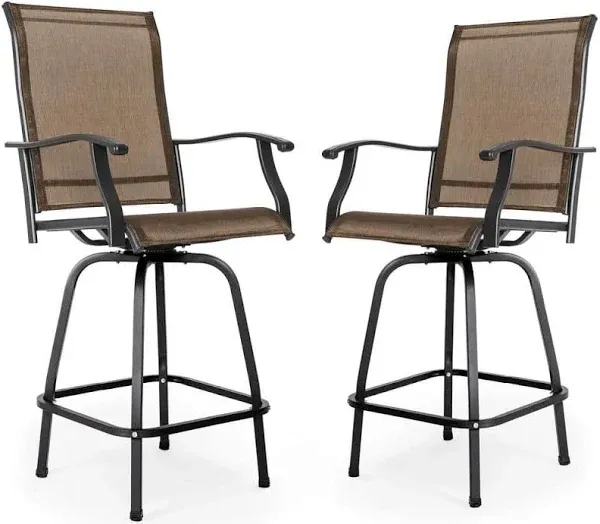 Nuu Garden Outdoor Patio Swivel Bar Stools