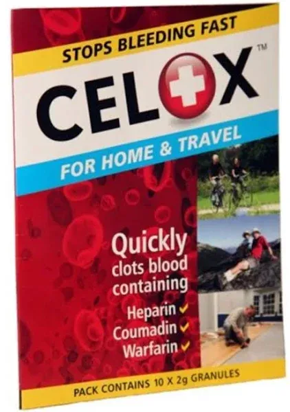 Celox Home Blood Stopping Powder 2 Gram Packet