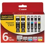 Canon PGI 225/CLI-226 PGBK/BK/C/M/Y Value 6-Pack Ink tank, Magenta/Cyan/Black/Yellow 