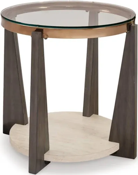 Ashley Frazwa Round End Table