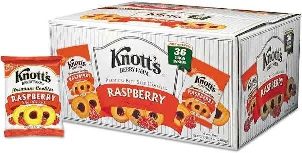 Knott's Berry Farm - Premium Raspberry Shortbread Cookies - 10oz (284g)