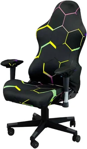 Gaming Chair Covers, with Armrest Cover Computer Chair Slipcovers Stretchable...