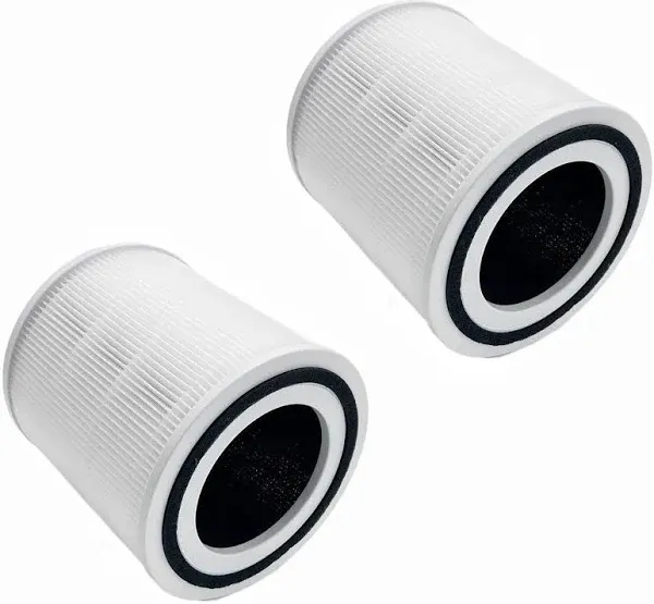 TT-AP005 Filter Replacement, Compatible with TaoTronics TT-AP005 Air Purifier, 3-in-1 Pre-Filter, H13 Grade True HEPA and Activated Carbon Filter, 2 Pack