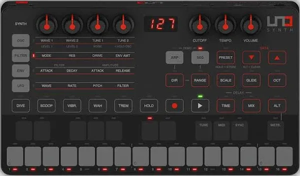 IK Multimedia Uno Synth Analog Synthesizer