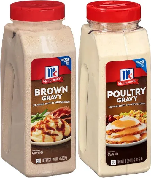 Mccormick Brown and Poultry Gravy Mix Bundle