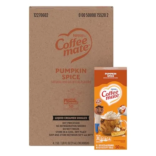 Coffee-mate Coffee-mate Pumpkin Spice Flavored Liquid Creamer Singles (75520CT)