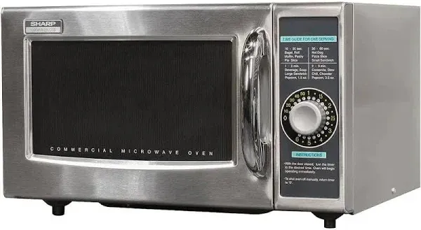 Sharp R 21Lcfs 1000W Commercial Microwave Oven - Stainless Steel