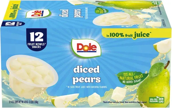 Dole Diced Pears Juice