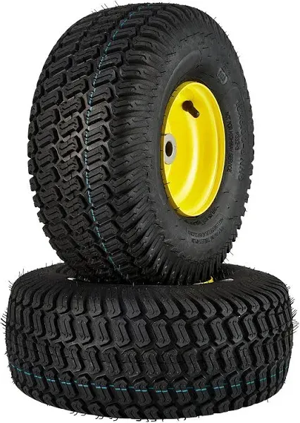 VEVOR Lawn Mower Tires with Rim, 15x6-6&#034; Tubeless Tractor Tires, 2-Pack