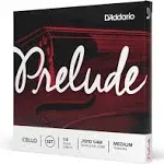 D'Addario Prelude Cello String Set, 1/2 Scale, Medium Tension