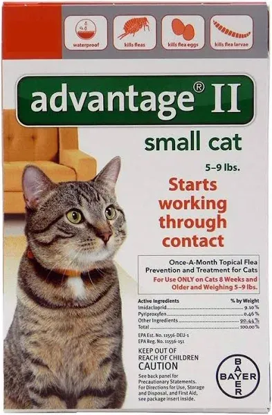 Advantage II Flea Cats