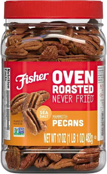 Fisher Oven Roasted Never Fried Mammoth Pecans