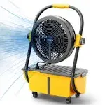 AirSupply MS12 Portable Mist Fan with 19,200mAh Battery and 2.9-Gallon Water Tank