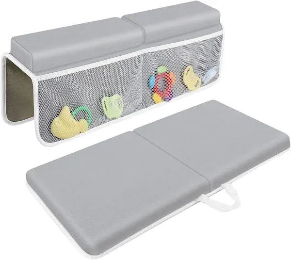  Bath Kneeler with Elbow Rest Pad Set, 1.5 inch Kneeling Pad Mat for Grey