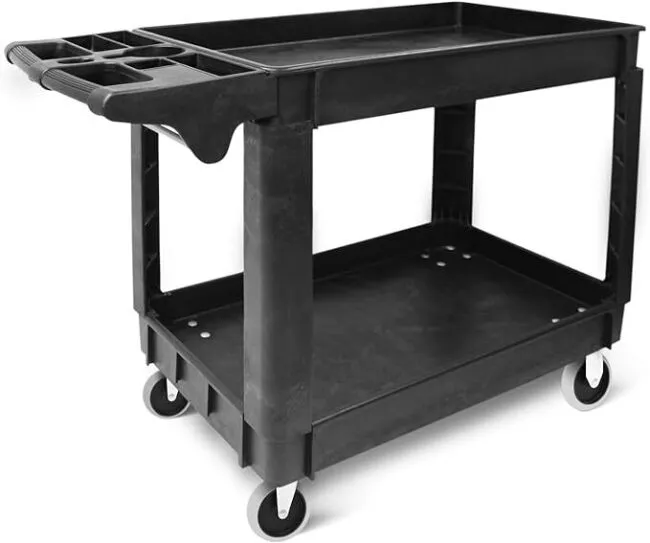 MaxWorks 80855 500-Pound Service Cart With Two Trays (40&#034; x 17&#034; Overall Dimen...