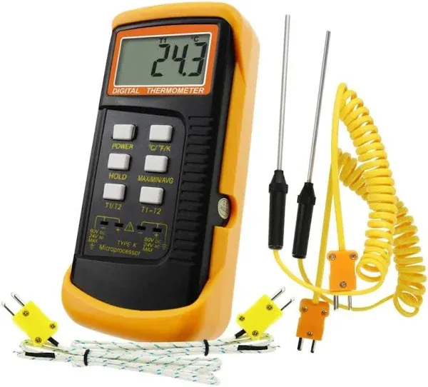 Gain Express Digital 2 Channels K-Type Thermometer